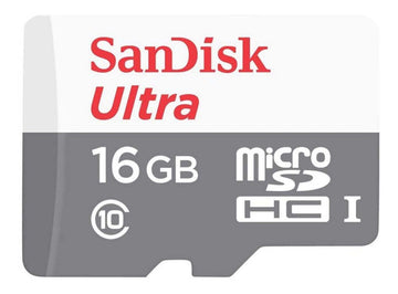 SanDisk Ultra 16GB MicroSDHC Card USH-I 80MB/s Mobile Phone Tablet SDSQUNS-016G-GN3MN