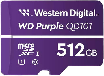 Western Digital WD Purple 512GB MicroSDXC Card SDA 6.0 24/7 -25°C to 85°C IP NVR Dash Cams DRONES