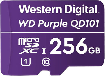 Western Digital WD Purple 256GB MicroSDXC Card SDA 6.0 24/7 -25°C to 85°C IP NVR Dash Cams DRONES