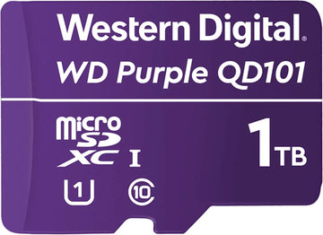 Western Digital WD Purple 1TB MicroSDXC Card SDA 6.0 24/7 -25°C to 85°C IP NVR Dash Cams DRONES