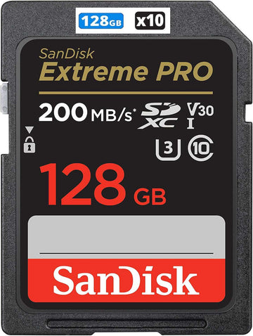 SanDisk 128GB [Pack of 10] Extreme Pro SD Card for Camera