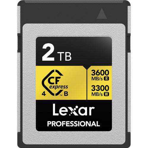 Lexar Professional GOLD 2TB CFexpress 4.0 Type B Memory Card 8K 3600MB/s