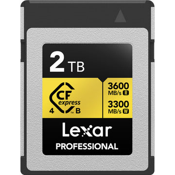 Lexar Professional GOLD 2TB CFexpress 4.0 Type B Memory Card 8K 3600MB/s