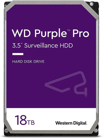 Western Digital WD 18TB Purple PRO 256MB Cache 3.5" Surveillance Hard Drive WD181PURP