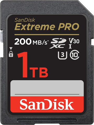 SanDisk Extreme PRO 1TB SDXC Memory Card UHS-I U3 C10 V30 Memory Card SDSDXXD-1T00-GN4IN