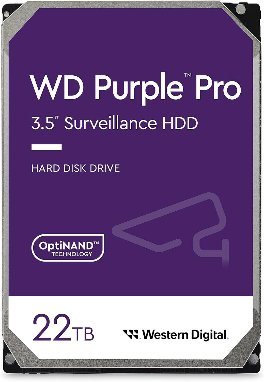 Western Digital WD 22TB Purple PRO 256MB Cache 3.5" Surveillance Hard Drive WD221PURP