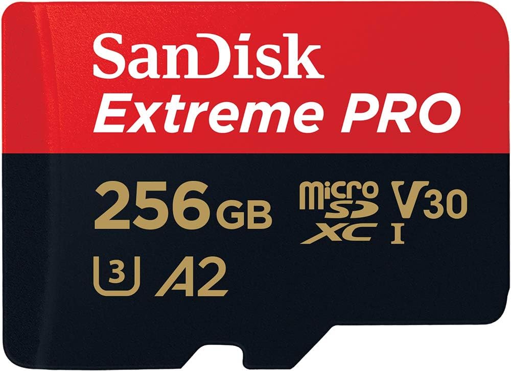 SanDisk Etreme PRO 256GB MicroSDXC Card USH-I Action Camera & Drone Memory Card SDSQXCD-256G-GN6MA