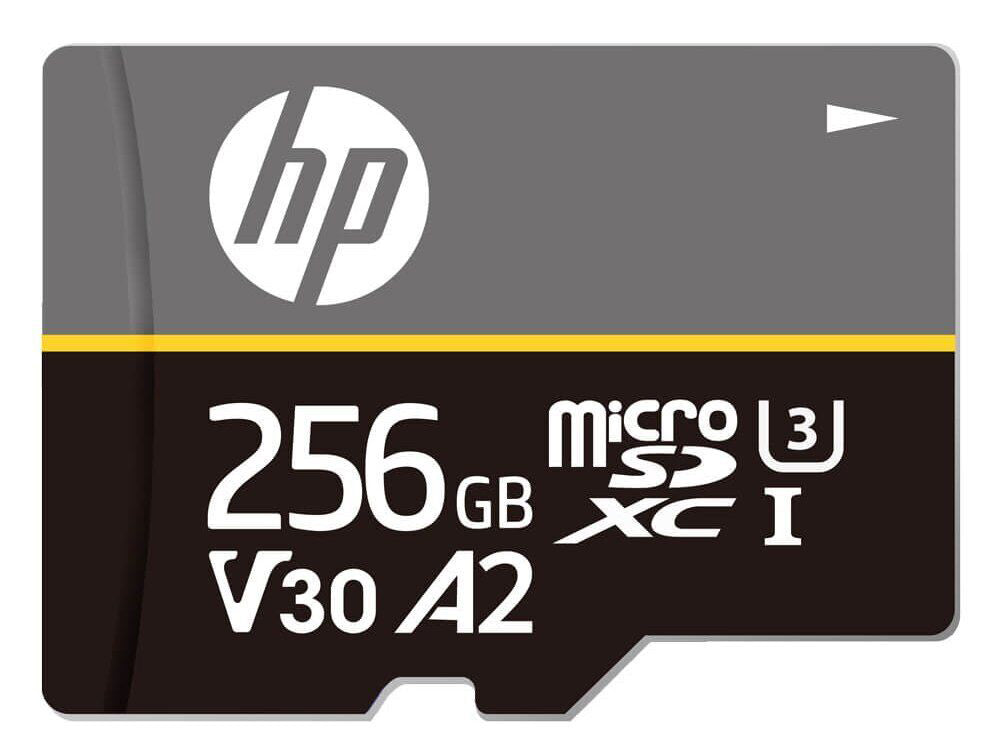 HP 256GB MicroSD SDXC UHS-I Memory Card 100MB/s Class 10  for Action Camera, Mobile, Drone, Tablet, Dash Cam