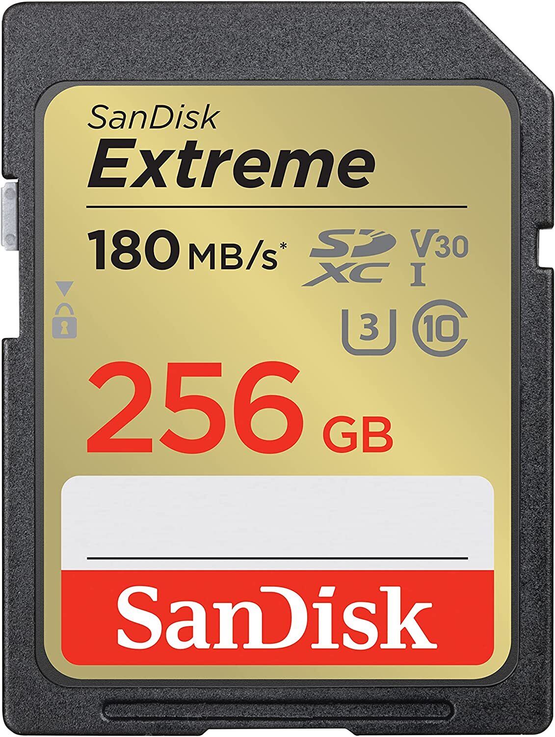 SanDisk 256GB Extreme SDXC  Memory Card UHS-I U3 C10 V30 SDSDXVV-256G-GNCIN