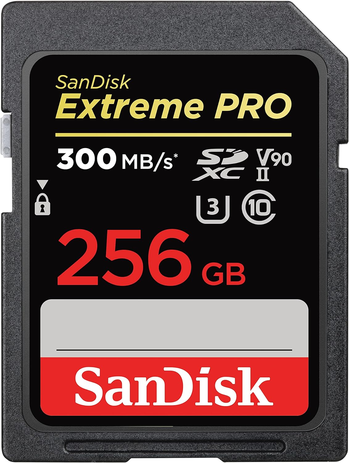 SanDisk Extreme PRO 256GB SDXC Memory Card 300MB/s  UHS-II U3 C10 V90 SDSDXDK-256G-GN4IN