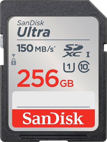 SanDisk Ultra 256GB SDXC UHS-I Card Memory Card 150MB/s SDSDUNC-256G-GN6IN