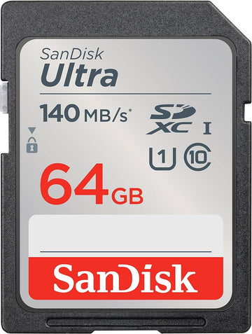 SanDisk Ultra 64GB SDXC UHS-I Card Memory Card 140MB/s SDSDUNB-064G-GN6IN