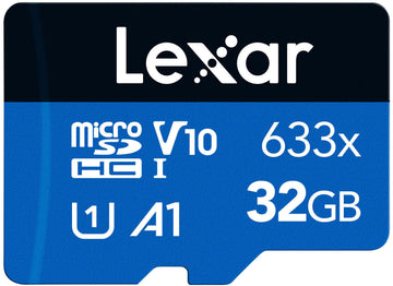 Lexar High-Performance 32GB 633x microSDHC Card UHS-I Blue Series LMS0633032G-BNNNG