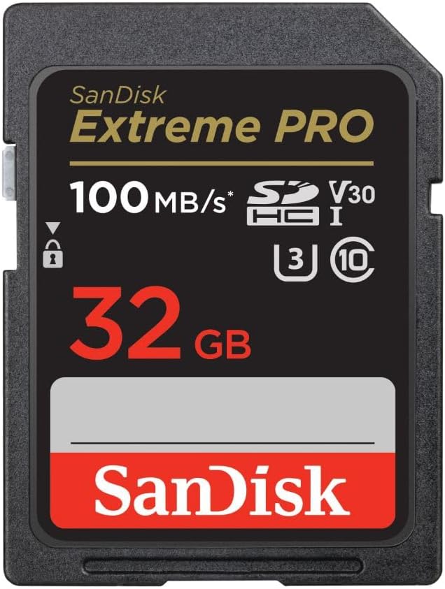 SanDisk Extreme PRO 32GB SDHC Memory Card UHS-I U3 C10 V30 Memory Card SDSDXXO-032G-GN4IN