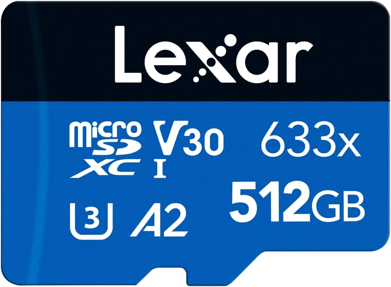 Lexar High-Performance 512GB 633x microSDXC Card UHS-I Blue Series LSDMI512BB633A