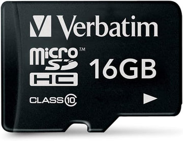 Verbatim 16GB MicroSDHC Memory Card with SD Adapter 44082