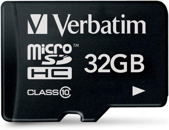 Verbatim 32GB MicroSDHC Memory Card with SD Adapter 44083