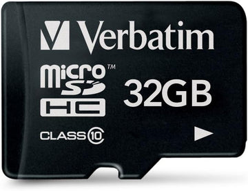 Verbatim 32GB MicroSDHC Memory Card with SD Adapter 44083