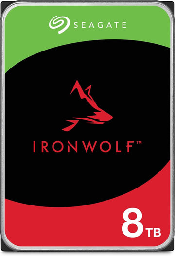 Seagate IronWolf 8TB NAS Internal Hard Drive HDD 3.5 Inch SATA 6Gb/s 7200 RPM 256MB Cache