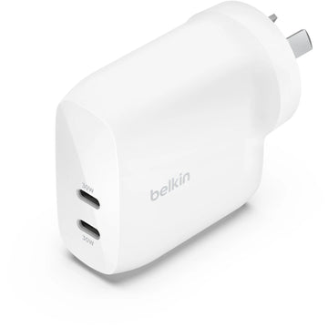 Belkin BoostUp Charge Dual USB-C Wall Charger with PPS 60W |White|