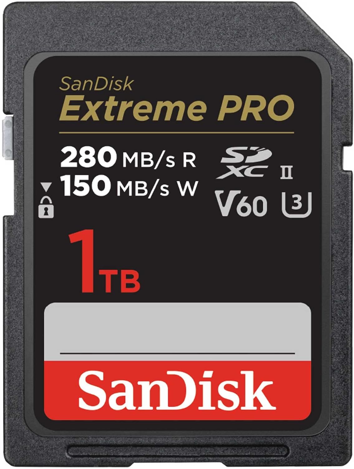 SanDisk Extreme PRO 1TB SDXC Memory Card 280MB/s UHS-II U3 C10 V60 6K SDSDXEP-1T00-GN4IN