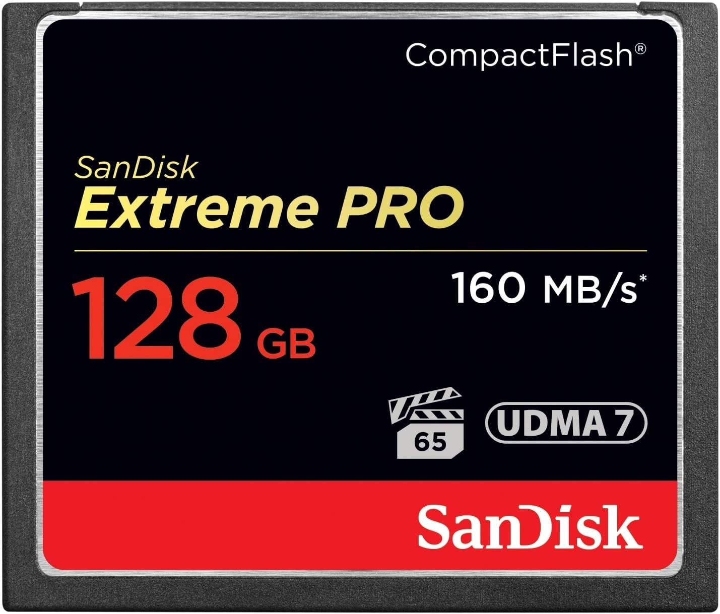 SanDisk 128GB Extreme PRO Compact Flash Memory Card CF Card UDMA 7 - SDCFXPS-128G-X46