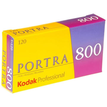 Kodak Film Portra 800 Color Negative Film | 120 Roll Film, 5-Pack |