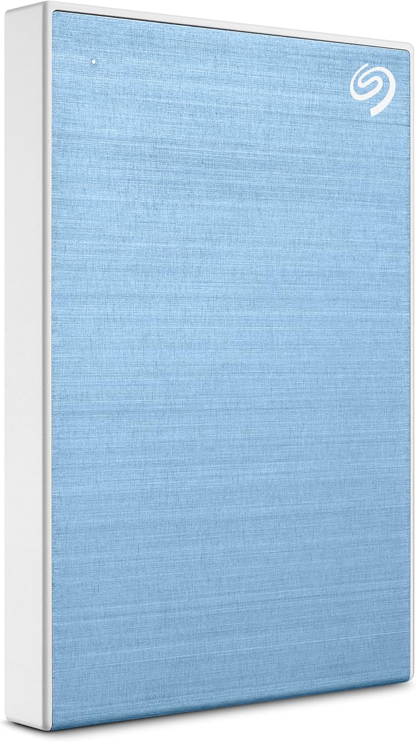 Seagate 5TB One Touch Portable Hard Drive - Light Blue