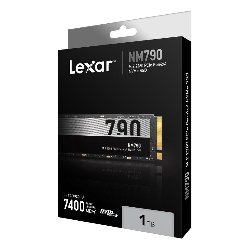 Lexar 1TB NM790 M.2 2280 PCIe Gen 4x4 NVMe SSD 7400MBs & Write 6500MBs LNM790X001T-RNNNG