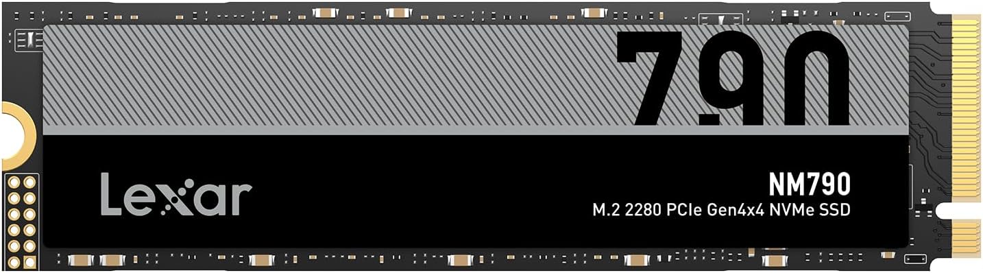 Lexar 1TB NM790 M.2 2280 PCIe Gen 4x4 NVMe SSD 7400MBs & Write 6500MBs LNM790X001T-RNNNG