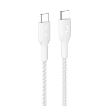 Belkin BoostCharge Pro USB-C 240W 2.0 Braided Cable 1m |White|