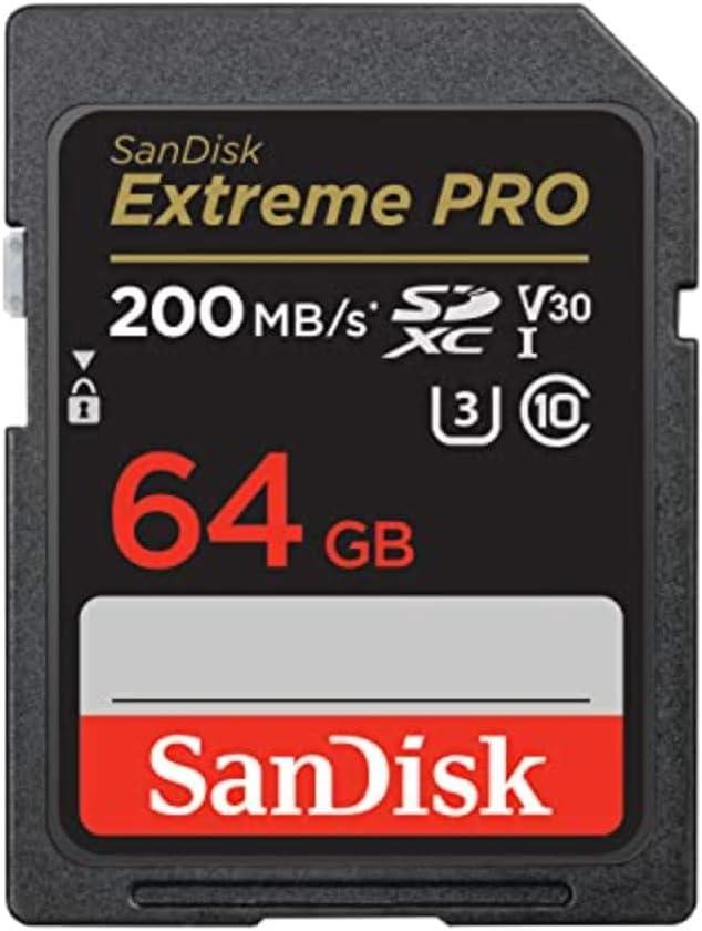 SanDisk Extreme PRO 64GB SDXC Memory Card  UHS-I U3 C10 V30 Memory Card SDSDXXU-064G-GN4IN