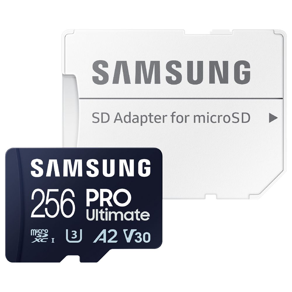 SAMSUNG PRO Ultimate 256GB MICRO SD w/ ADAPTER V30 A2 U3 200R/130W MB/s Action Cam & Drone
