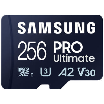 SAMSUNG PRO Ultimate 256GB MICRO SD w/ ADAPTER V30 A2 U3 200R/130W MB/s Action Cam & Drone