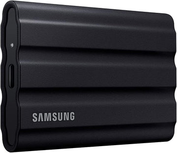 SAMSUNG T7 SHIELD 1TB PORTABLE USB-C SSD, UP TO 1050MBs R/W, BLACK MU-PE1T0S/WW