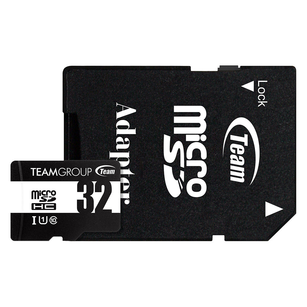 Team Group 32GB Micro SDHC Card Class10 UHS-I with SD Adapter TUSDH32GCL10U03