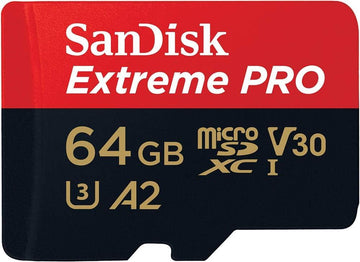 SanDisk Etreme PRO 64GB MicroSDXC Card USH-I Action Camera & Drone Memory Card SDSQXCU-064G-GN6MA