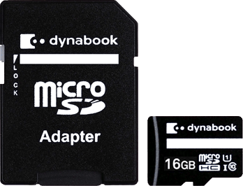 Dynabook [Originally Toshiba] 16GB MicroSDHC UHS-I SDMI Card Includes SD Adapter OA1240A-2DAG