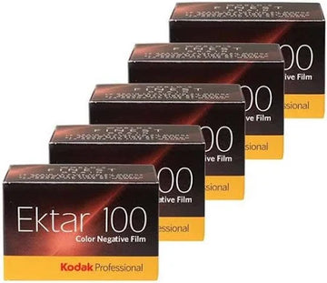 Kodak Film Ektar 100 Color Negative Film (120 Roll Film, 5-Pack)